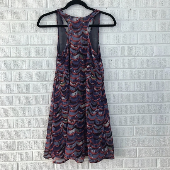 Francesca's Emmelee Tie Waist Printed Dress Small - Picture 6 of 8